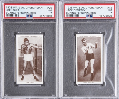 1938 W.A. & A.C. Churchman "Boxing Personalities" Complete Set (50) – Featuring Joe Louis